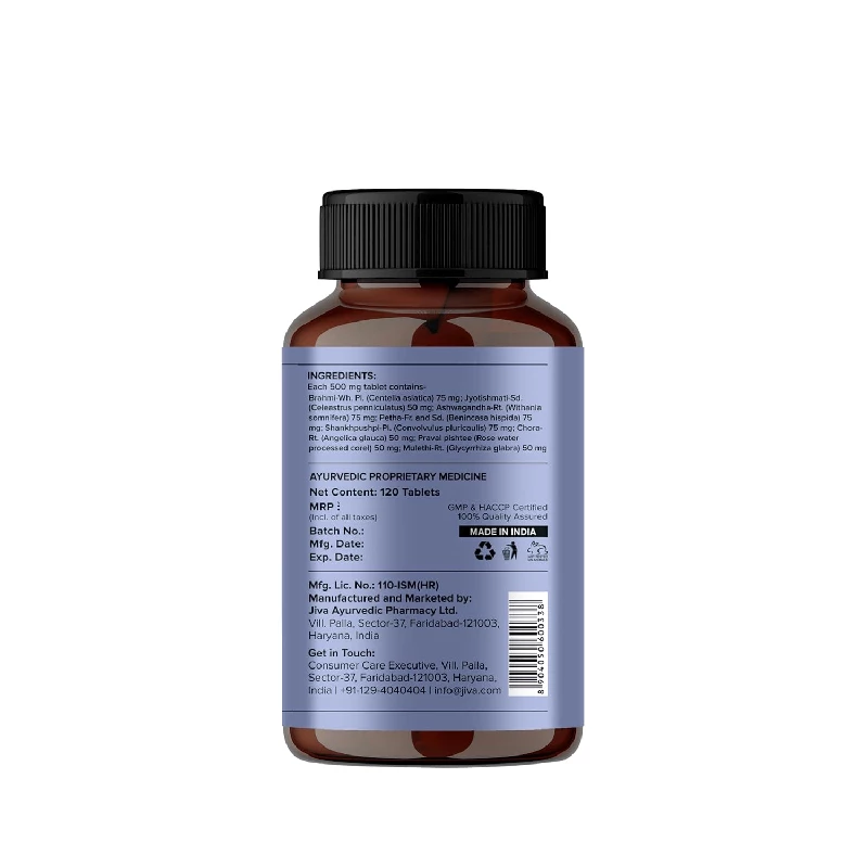 Jiva Stress-Free Ayurvedic Non-Habit Forming Formulation Tablet, 133 g-2.webp